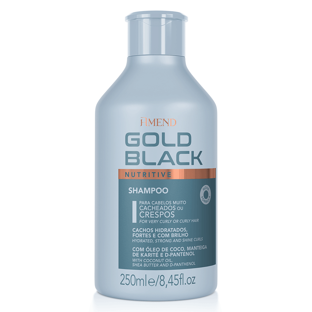Shampoo Amend Gold Black Nutritive 250ml image number 2